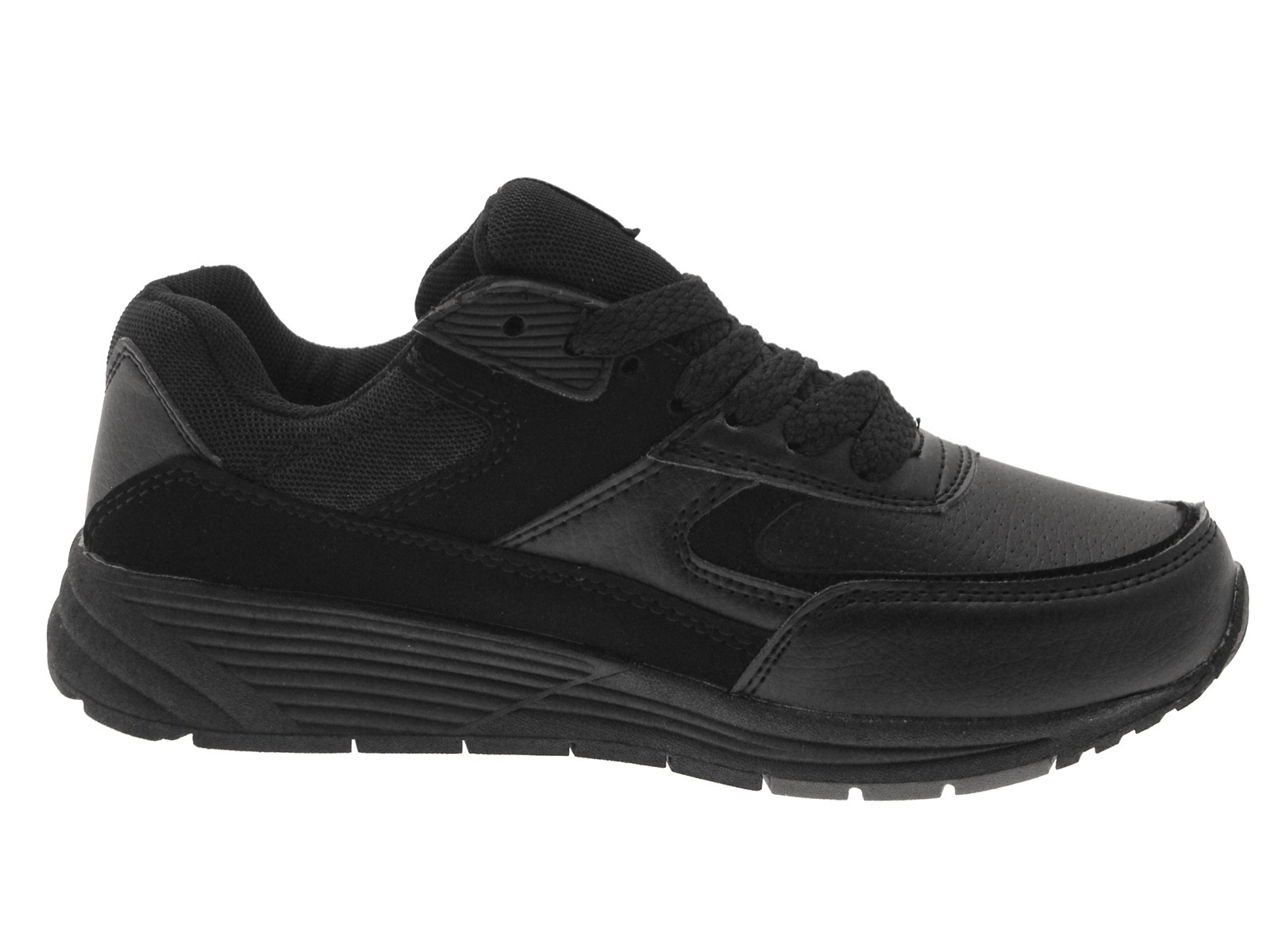 all black school trainers